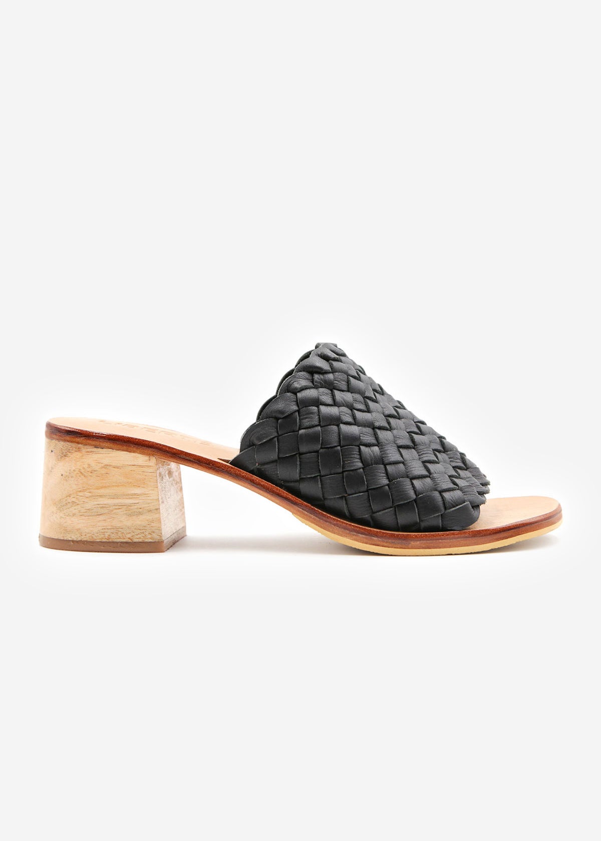 Santorini Woven Mule - Black